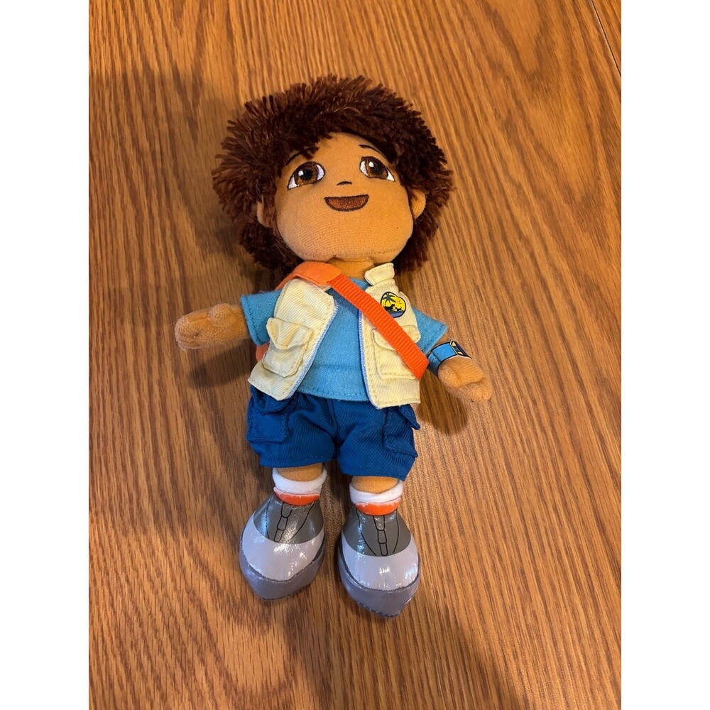 TY Beanie Baby 2006 Blue Shirt & Pants w BackPack - Go Diego Go Nick jr vtg y2k